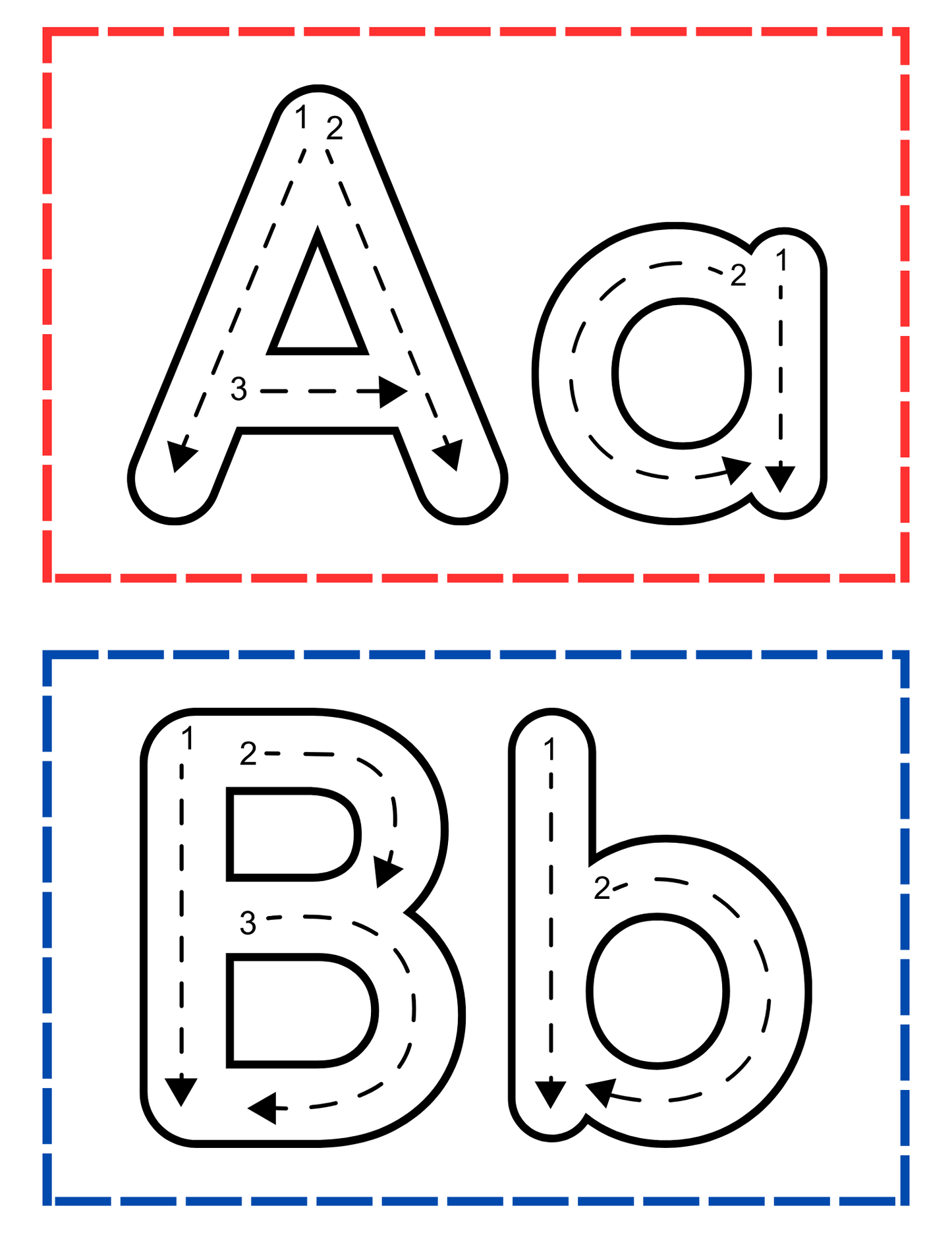 ABC's Tracing Cards and activities (Printable)