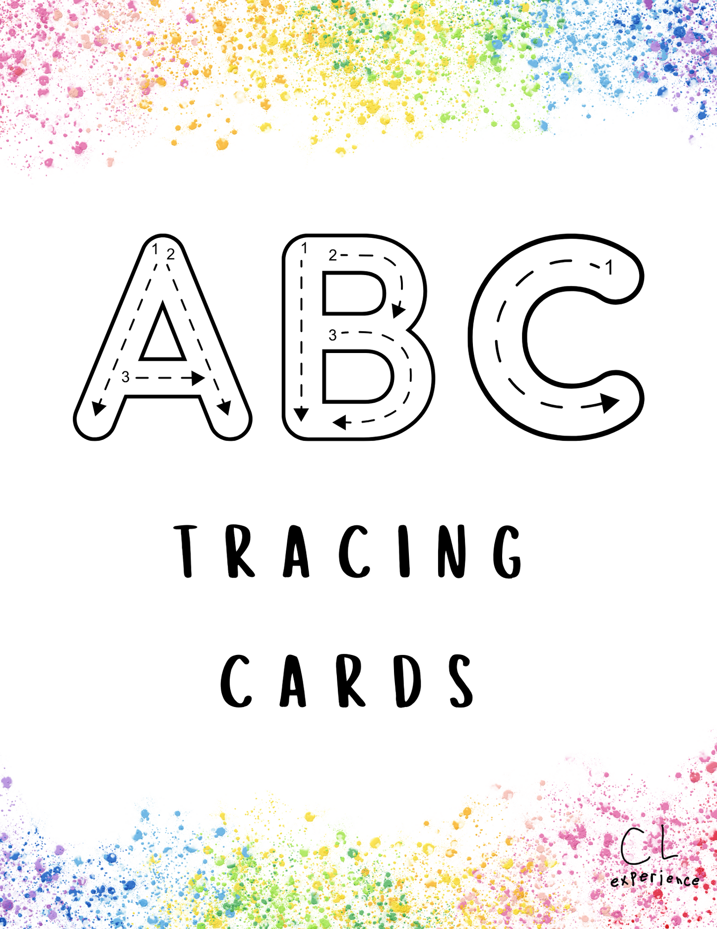 ABC's Tracing Cards and activities (Printable)