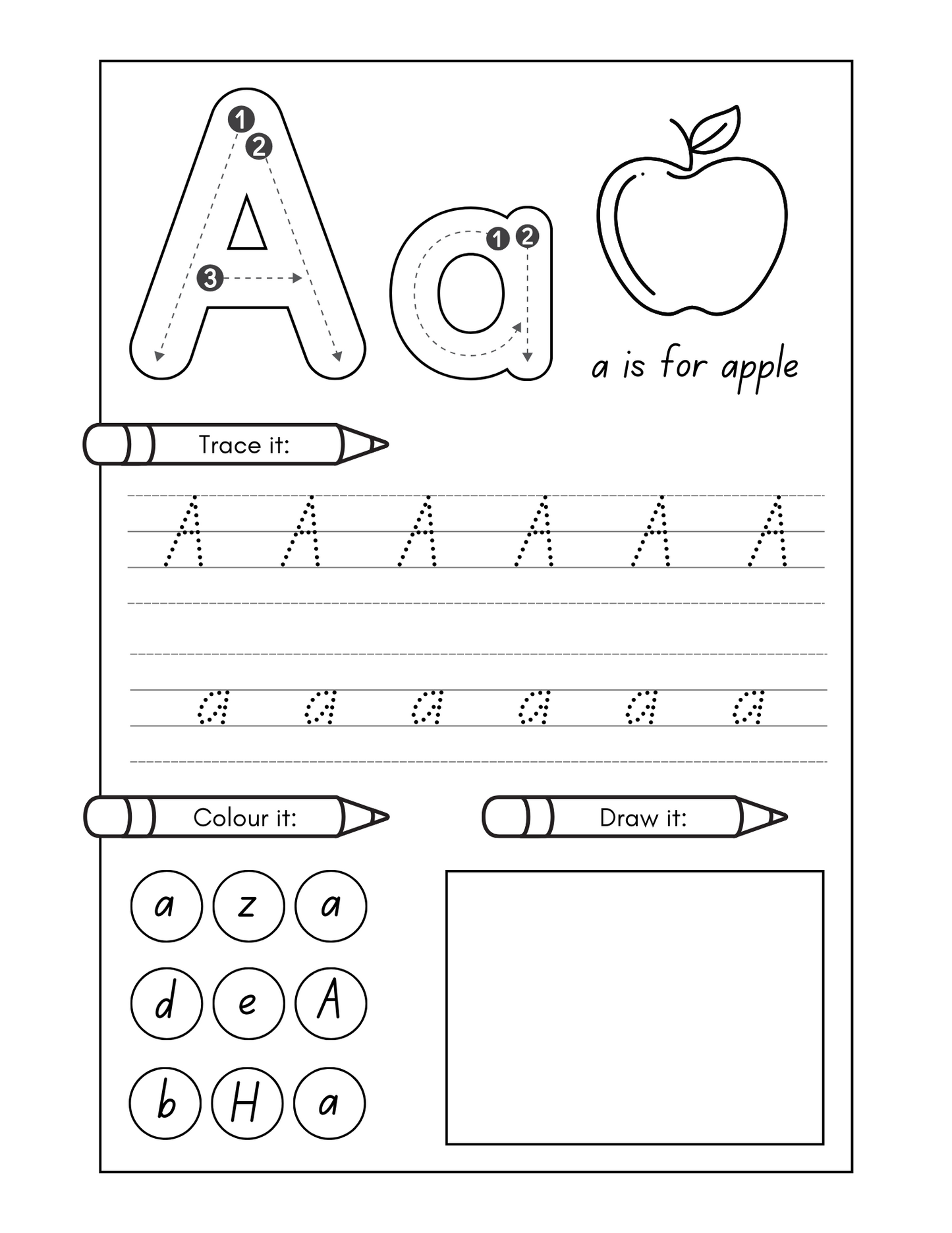 ABC's Tracing Cards and activities (Printable)