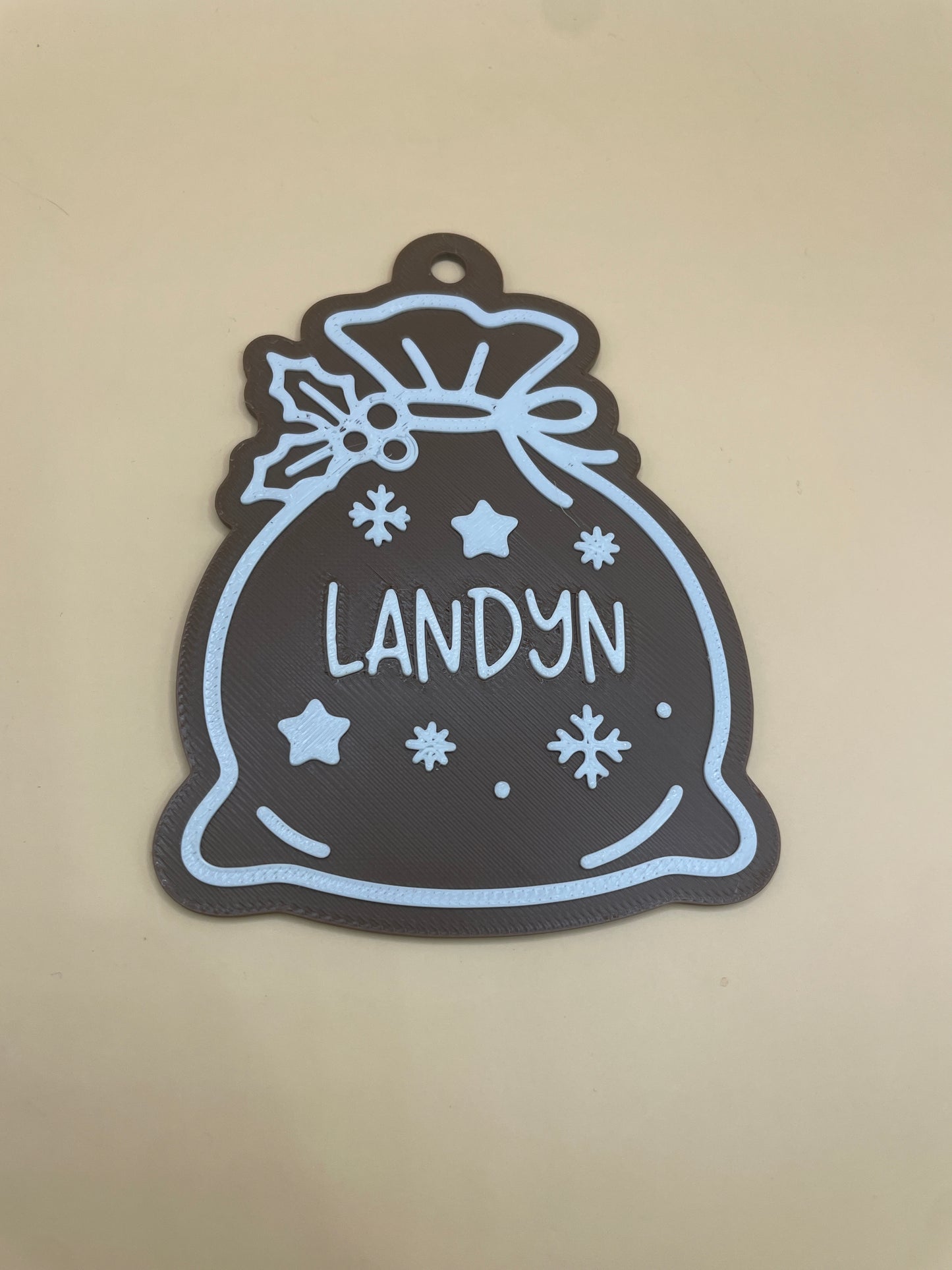 Personalized Gingerbread Ornament Tag – Custom Name Holiday Keepsake | $3 Each