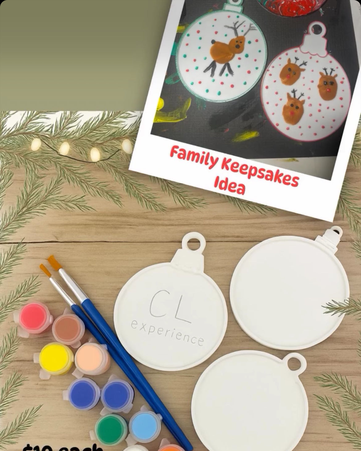 DIY Ornament Decorating Kit for Kids (6 Ornaments Included)