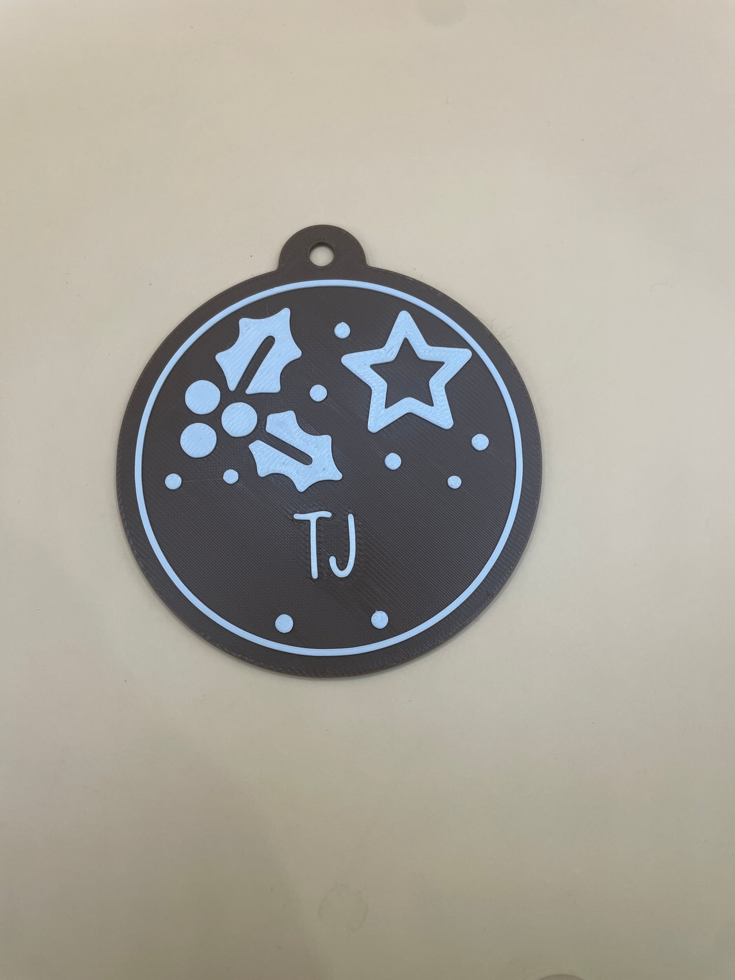 Personalized Gingerbread Ornament Tag – Custom Name Holiday Keepsake | $3 Each