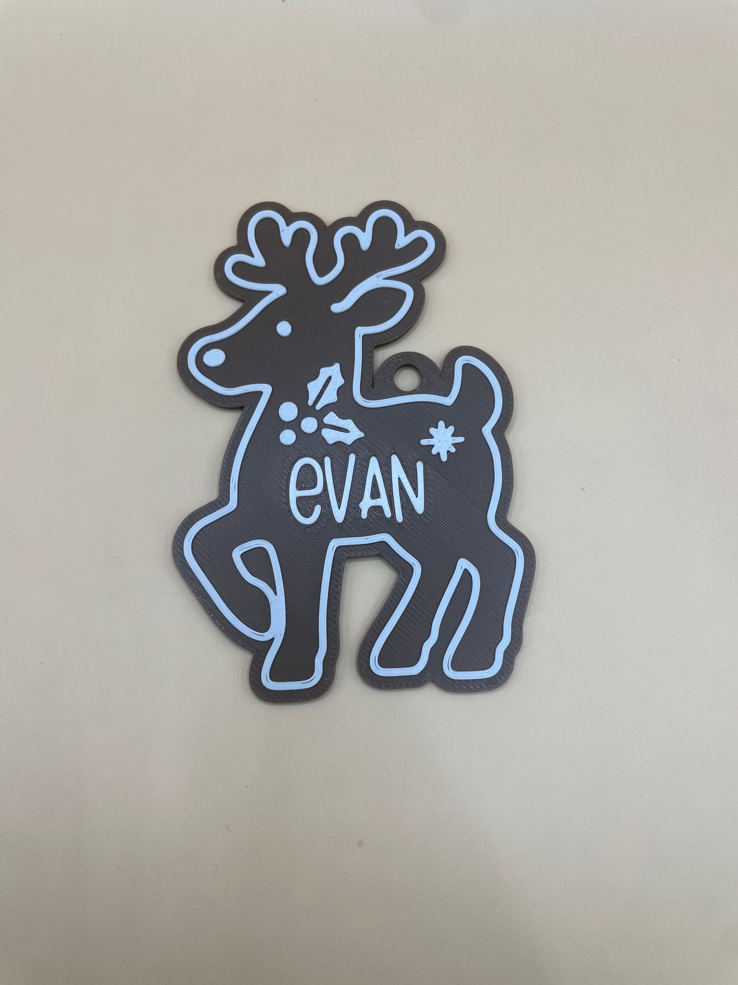 Personalized Gingerbread Ornament Tag – Custom Name Holiday Keepsake | $3 Each