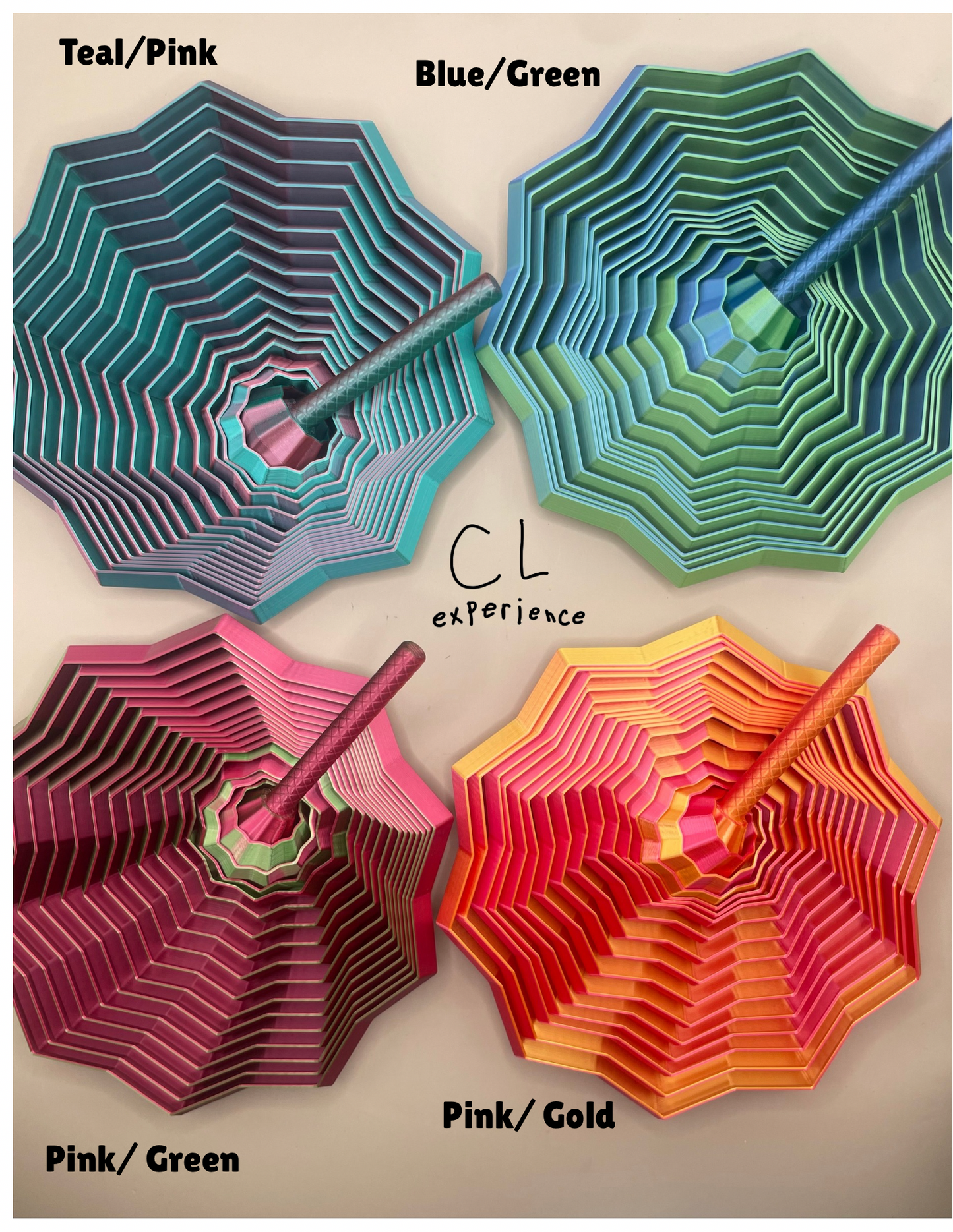 Metallic Star-Shaped Fidget Toy – Sensory Calming Tool for Kids (Blue/Green & Green/Pink)